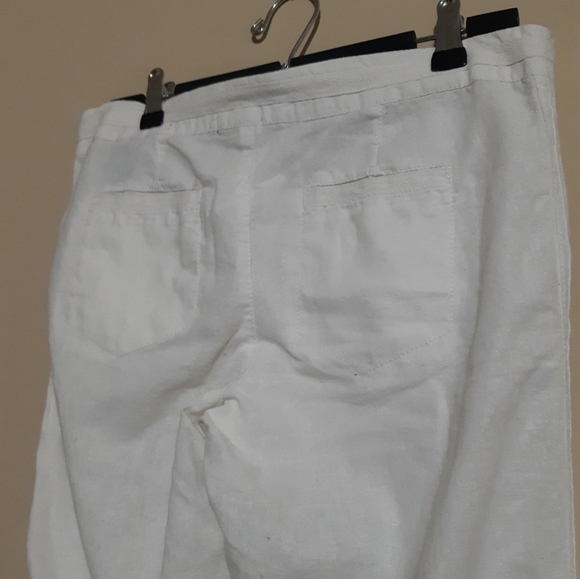 White linen pants - Picture 3 of 4